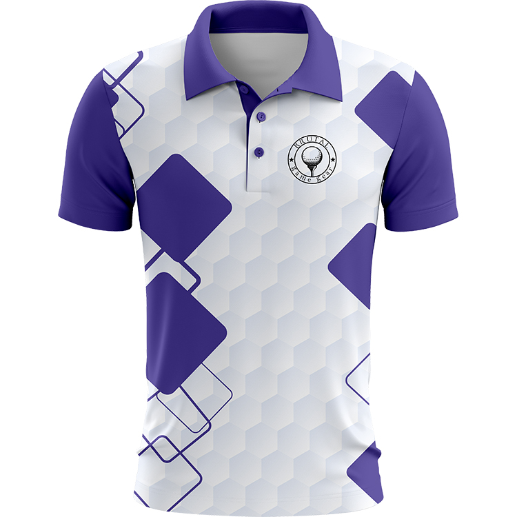 BG2501 Plaid Pattern Golf Polo