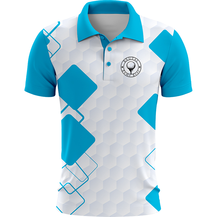 BG2501 Plaid Pattern Golf Polo