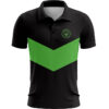 BG2503 Solid V Green Front BG2503 Solid V Golf Polo