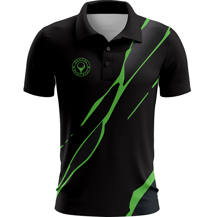 BG2506 Black Marble Golf Polo