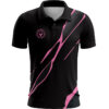 BG2506Black Marble Pink Front BG2506 Black Marble Golf Polo